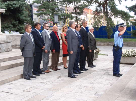 Kladenie vencov pri príležitosti 66. výročia SNP v Košiciach - foto č. 1