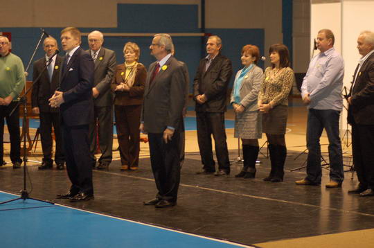 Robert Fico podporil kandidátov na primátorov, starostov a poslancov v komunálnych voľbách - foto č. 7