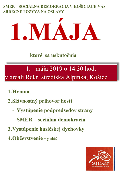 Pozvánka na 1. mája - foto č. 1